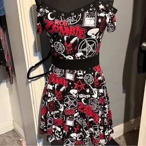 Rare Killstar x Rob Zombie Skater Dress Size XS